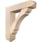 Ekena Millwork Olympic Arts and Crafts Smooth Bracket w/ Offset Brace, Douglas Fir, 7 1/2"W x 32"D x 32"H BKT0806X32X32OLY03SDF - alternate 1